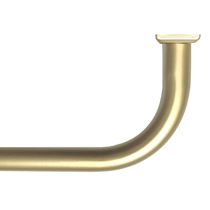 7/8" Brass Room Darkening French Curtain Rod, 34-112" | At Home