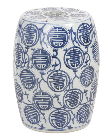 13x18 Plum Blossom Decorative Stool | TJ Maxx