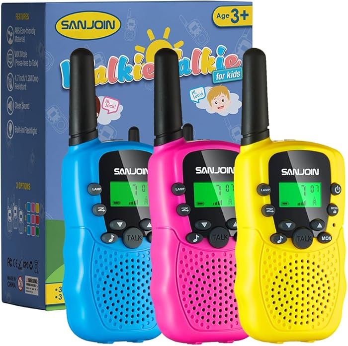 SANJOIN Walkie Talkies for Kids Toys for Boys Girls 4-6, 3 Miles Range Walkie Talkie to Camping, ... | Amazon (US)