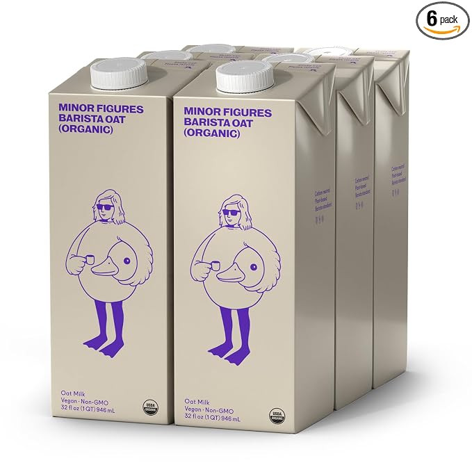 Minor Figures - Oat Milk - Organic - Barista Standard - 32 Oz - 6 Pack - Non Gmo - Plant Based - ... | Amazon (US)
