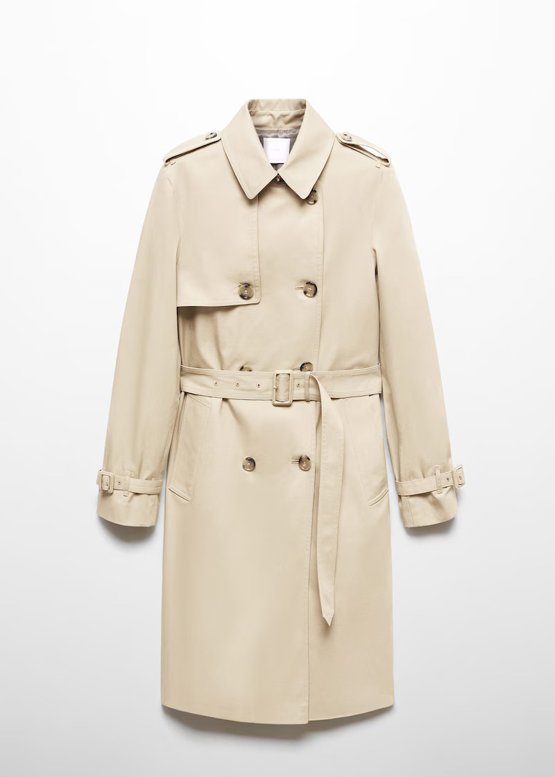 Classic trench coat with belt -  Woman | Mango Canada | Mango Canada