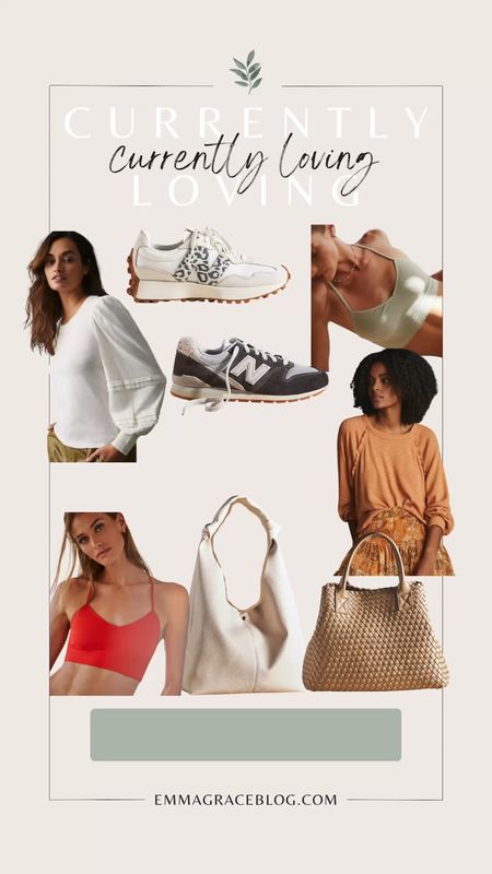 What I’m loving from anthropology! Hobo bags, bralettes, boho tops and new balance sneakers 

#LTKunder50 #LTKFind #LTKSale