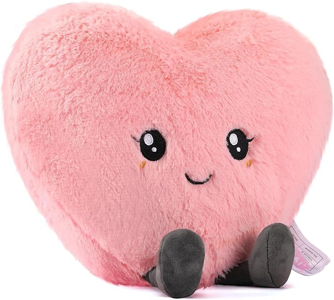 Valentines Day Gifts for Her: Pink Heart Pillow, Love Pillow, Cute Plush Toy, Heart Throw Pillows... | Amazon (US)