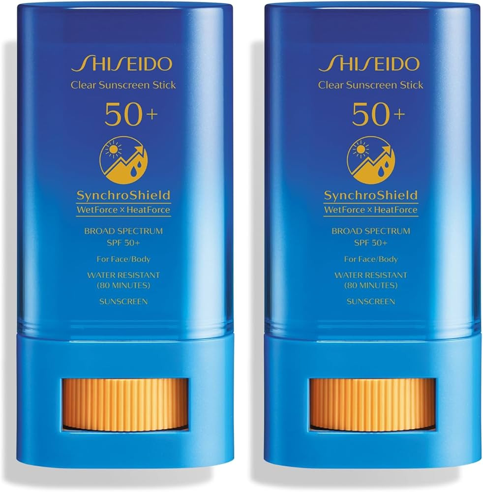Shiseido Clear Sunscreen Stick SPF 50+ - Invisible Broad-Spectrum Face Sunscreen - Wear Under & O... | Amazon (US)