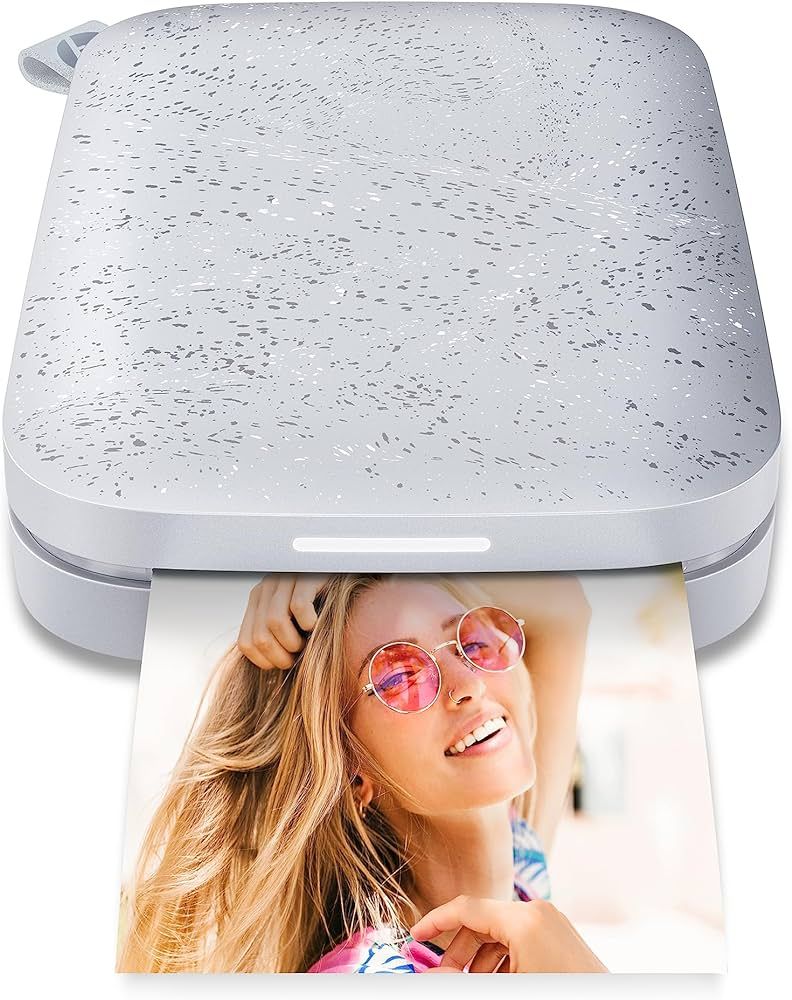 HP Sprocket Portable 2x3" Instant Color Photo Printer (Luna Pearl) Print Pictures on Zink Sticky-... | Amazon (US)