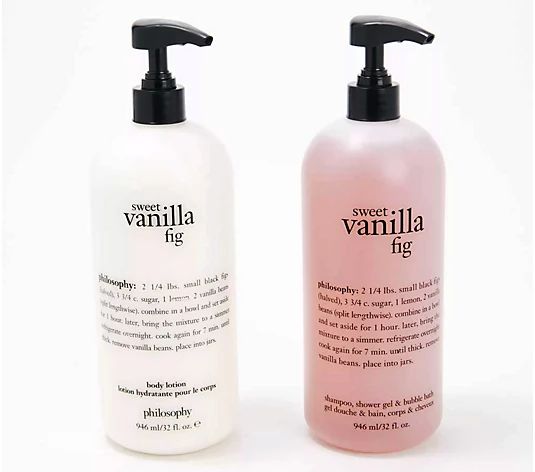 philosophy super-size holiday treats shower gel & body lotion - QVC.com | QVC