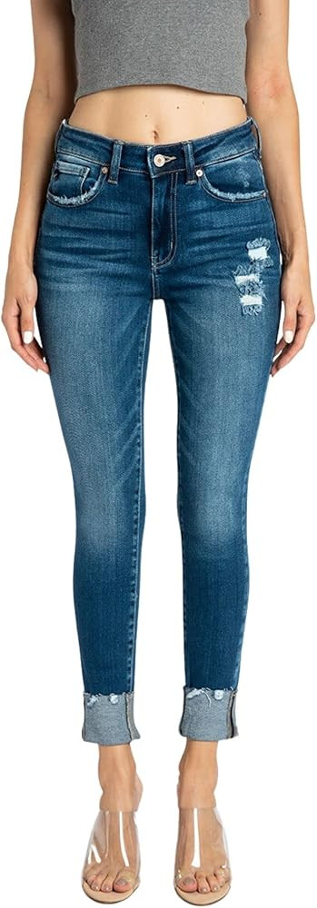KANCAN High Rise Ankle Skinny Jeans KC8563D | Amazon (US)