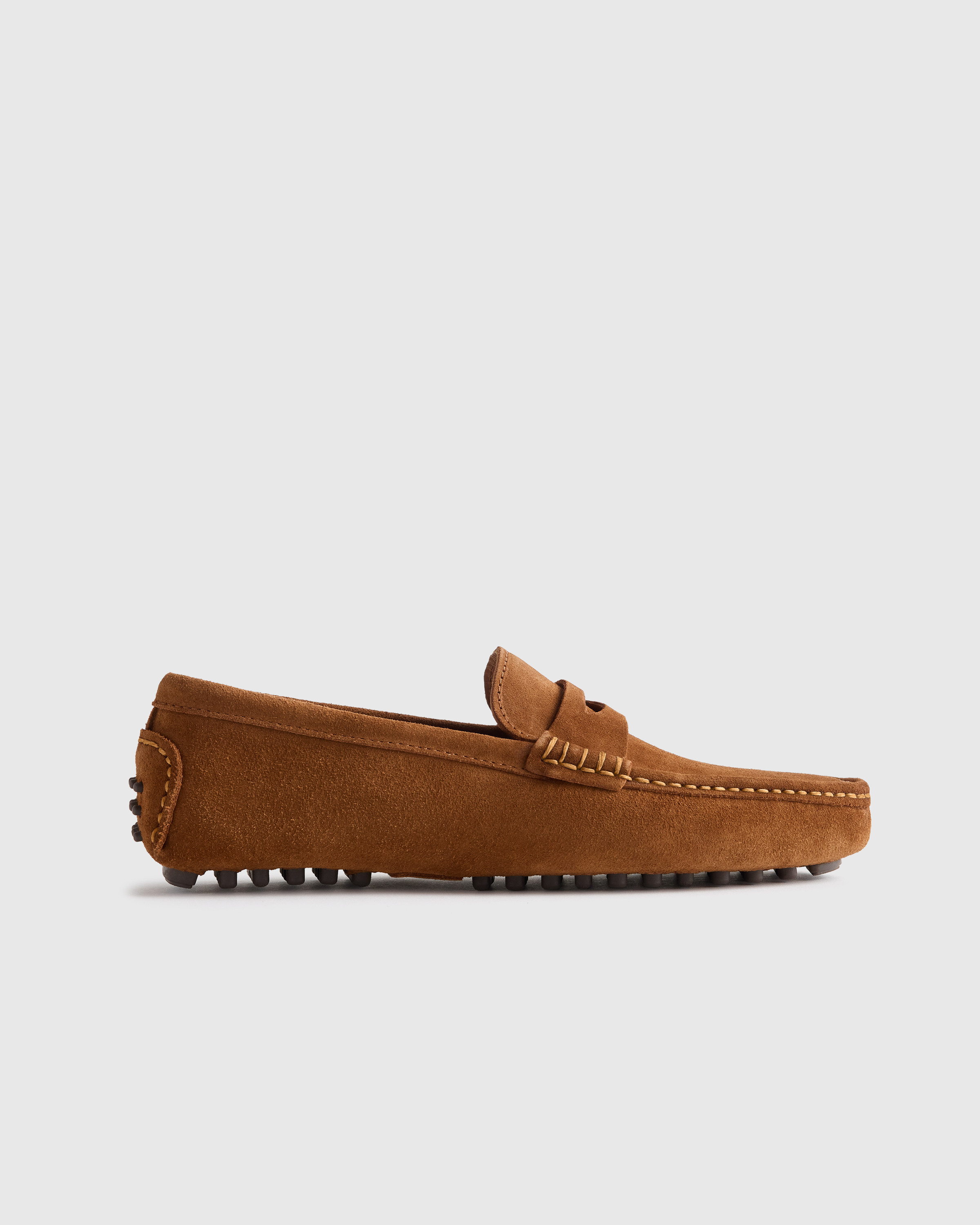 Quince | Men's Essential Suede Driving Loafer in Dune, Size 9.5, Suede Leather | Quince