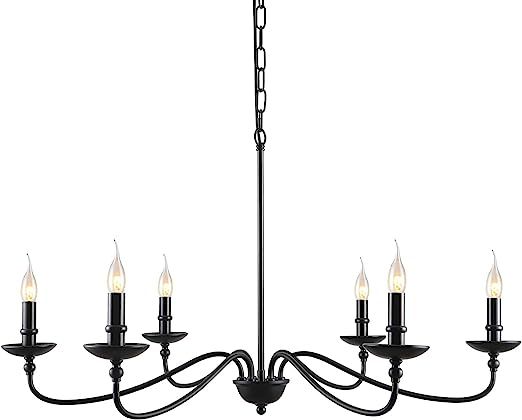 SEOL-Light 36"Dia Classic Candelabra Style Large Branch Iron Chandeliers Ceiling Hanging Pendant ... | Amazon (US)