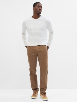 GapFlex Straight Corduroy Pants with Washwell | Gap Factory