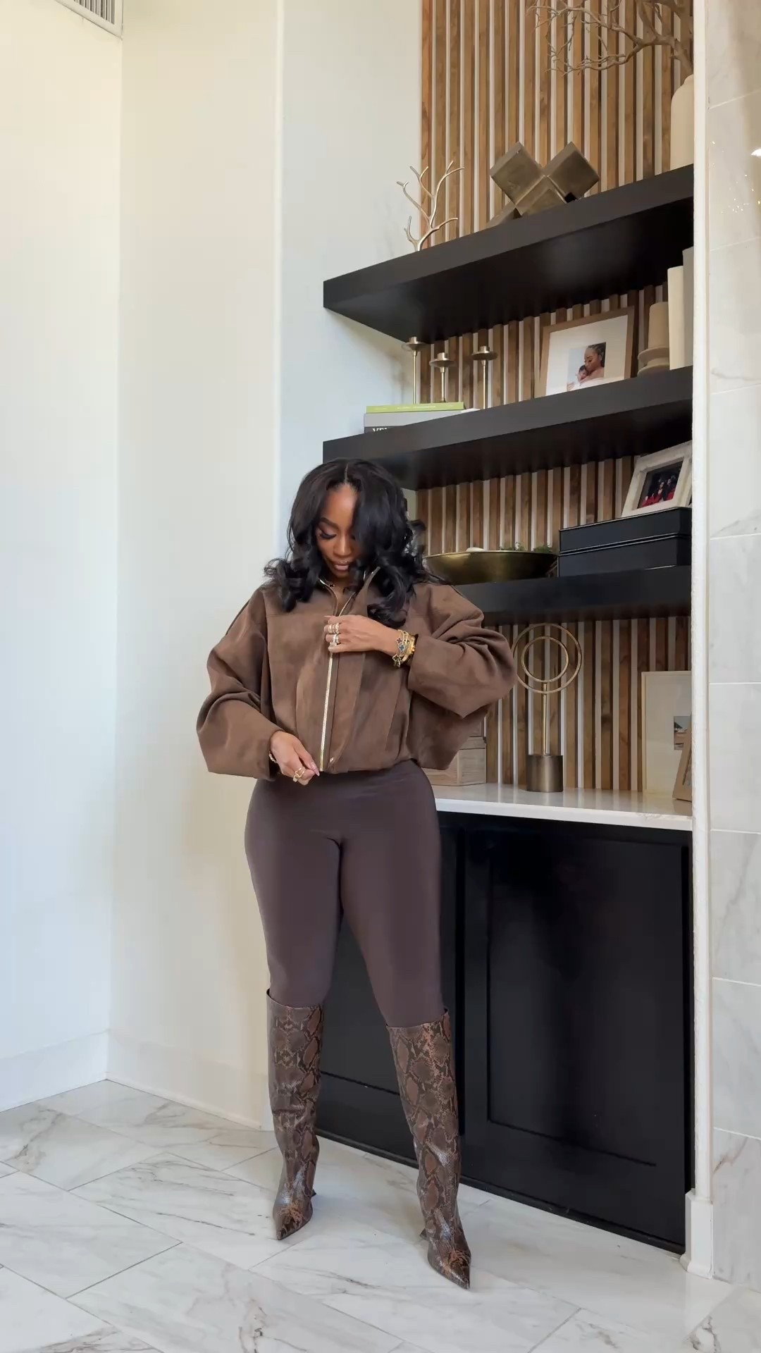 Suede effect bomber! Lightweight and stylish jacket! Pair with denim and other outfits! 

#LTKootd #LTKFindsUnder100