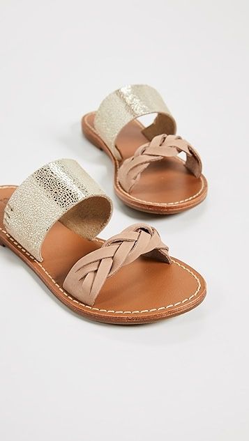 Metallic Braided Slide Sandals | Shopbop
