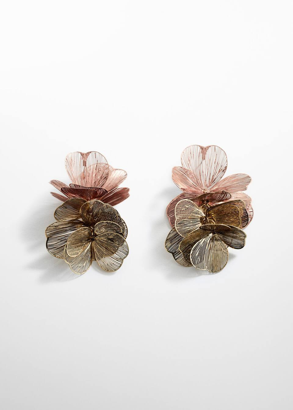 Flower pendant earrings -  Women | Mango United Kingdom | MANGO (UK)