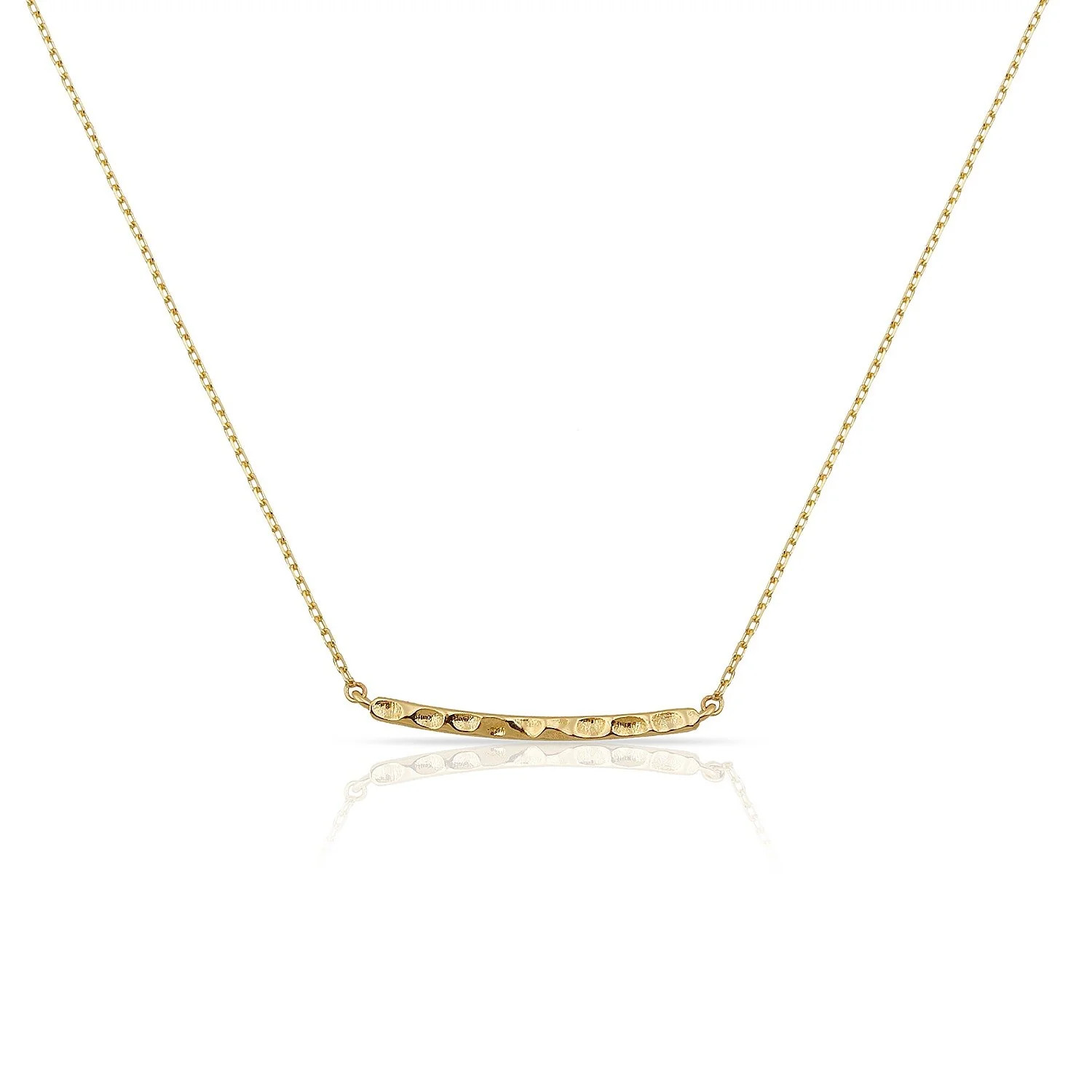 Loverly Hammered Bar Necklace | The Sis Kiss