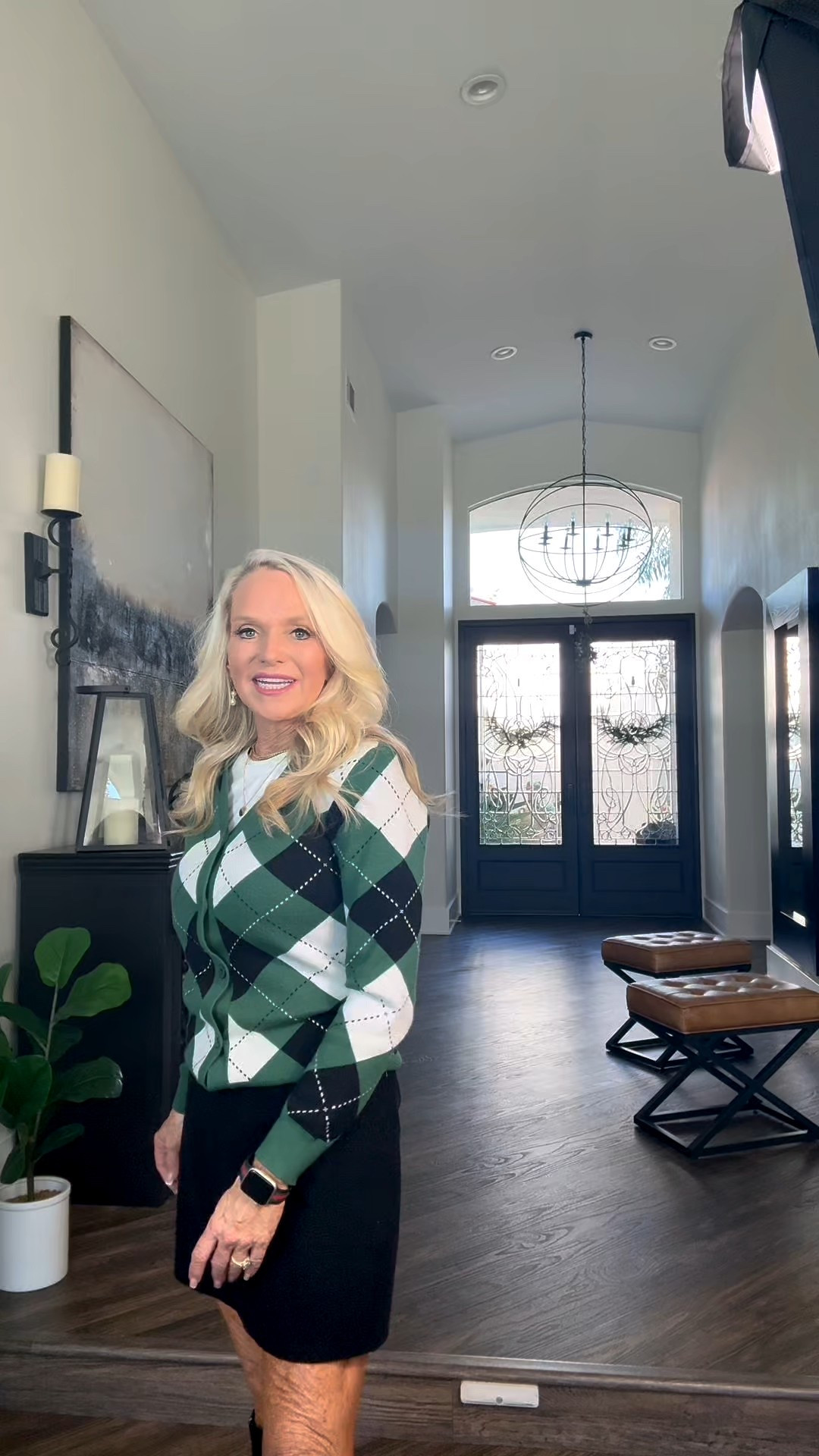 Argyle done right!  This Grace Karin Sweater layered over a crisp white tee shirt, paired with a black corduroy mini and tall black boots is giving timeless + trendy! Easy to style, comfy to wear, and perfect for all seasons long!  Shop full look on LTK!  #gracekarin #commissionearned#LTKdayinmylife 

#LTKFindsUnder50 #LTKGiftGuide