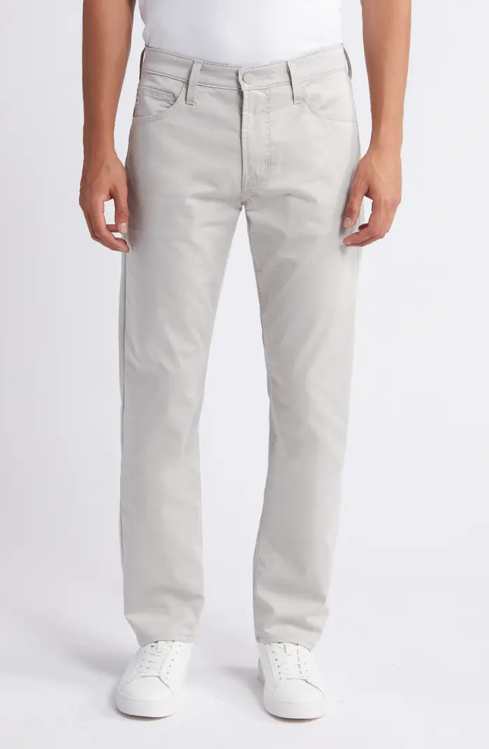AG Everett Commuter Performance Slim Straight Sateen Pants | Nordstrom | Nordstrom