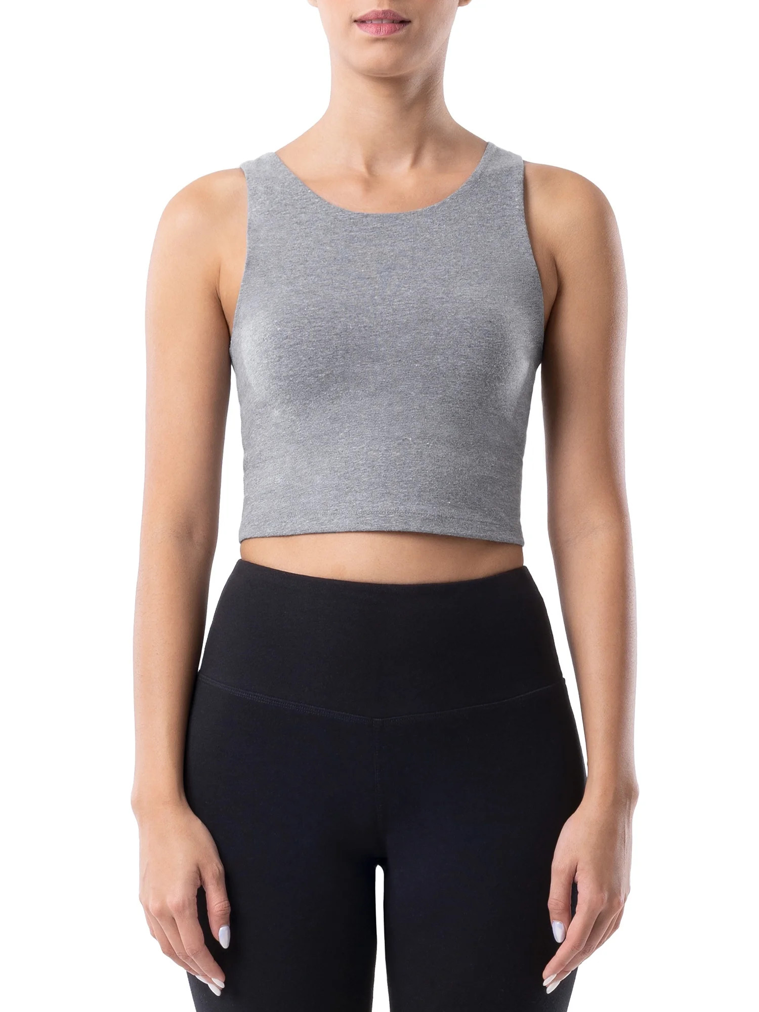 Athletic Works Women's Active Cropped Racerback Tank | Walmart (US)