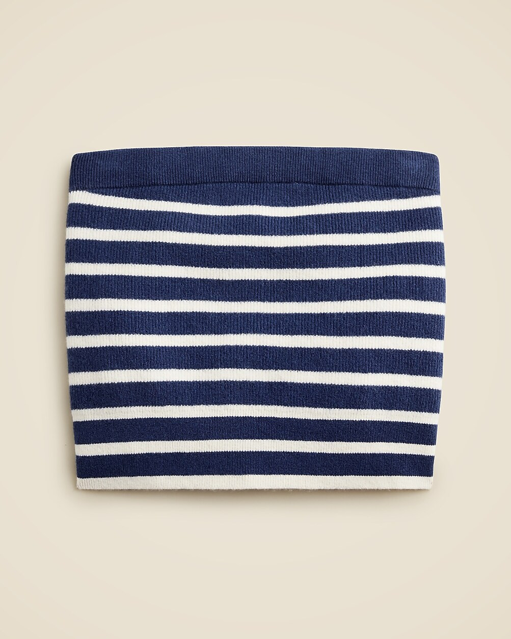 Featherweight cashmere-blend tube top in stripe | J. Crew US