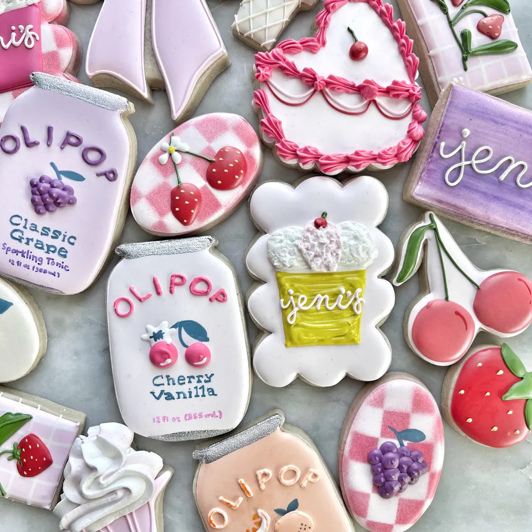 Olipop Jenis Ice Cream Custom Set Trendy Cookies - Etsy | Etsy (US)