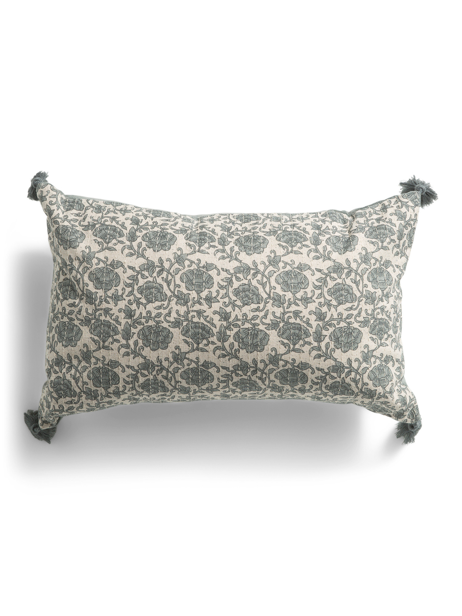 13x21 Floral Block Print Keya Lumbar Pillow | TJ Maxx