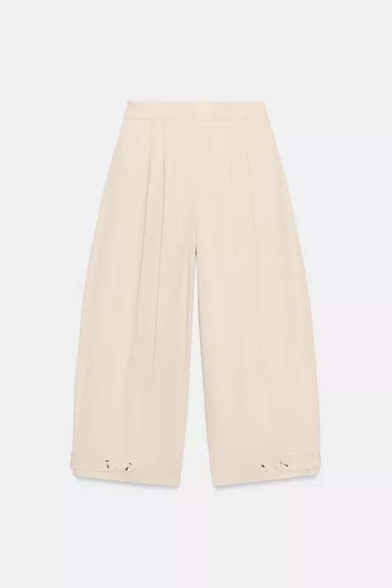 ADJUSTABLE HEM BARREL PANTS | Zara US