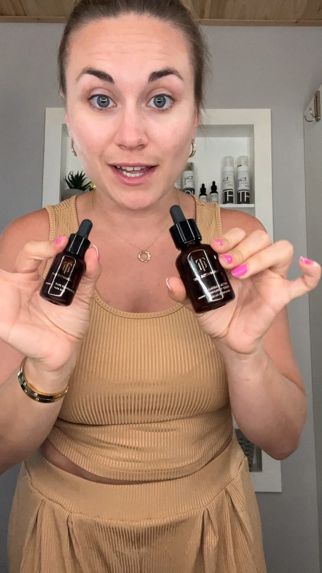 Summer skincare routine with True Botanicals 

I love their Chebula Active Serum and Pure Radiance Oil 

A hydrating anti-aging serum that helps fight visible signs of aging while supporting your skin barrier. Chebula, an ayurvedic fruit and one of the most bioactive and powerful antioxidants in nature, helps to target five signs of aging: minimize the appearance of fine lines and wrinkles, visibly even skin tone, smooth roughness, give the look of firmer and brighter skin. Chebula is known as one of the most bioactive, photostable, broad spectrum, cascading antioxidants with an ORAC score higher than Acai. Skin is left hydrated, glowy, and more youthful-looking. Plus, it's hypoallergenic and non-comedogenic.

A clarifying moisturizing oil that helps address and prevent bothersome breakouts while minimizing the appearance of aging skin. Formulated with some of nature’s richest sources of ceramides and fatty acids, this do-it-all oil has everything your skin needs to look and feel clear, smooth, balanced, and hydrated. Naturally scented with sandalwood, helichrysum, and cypress to invigorate the senses. This oil is hypoallergenic, non-comedogenic and MADE SAFE and Leaping Bunny certified.

#LTKbeauty #LTKFind #LTKxPrimeDay