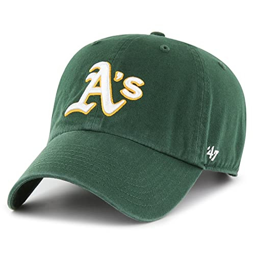 MLB Oakland Athletics '47 Clean Up Adjustable Hat, Dark Green, One Size | Amazon (US)