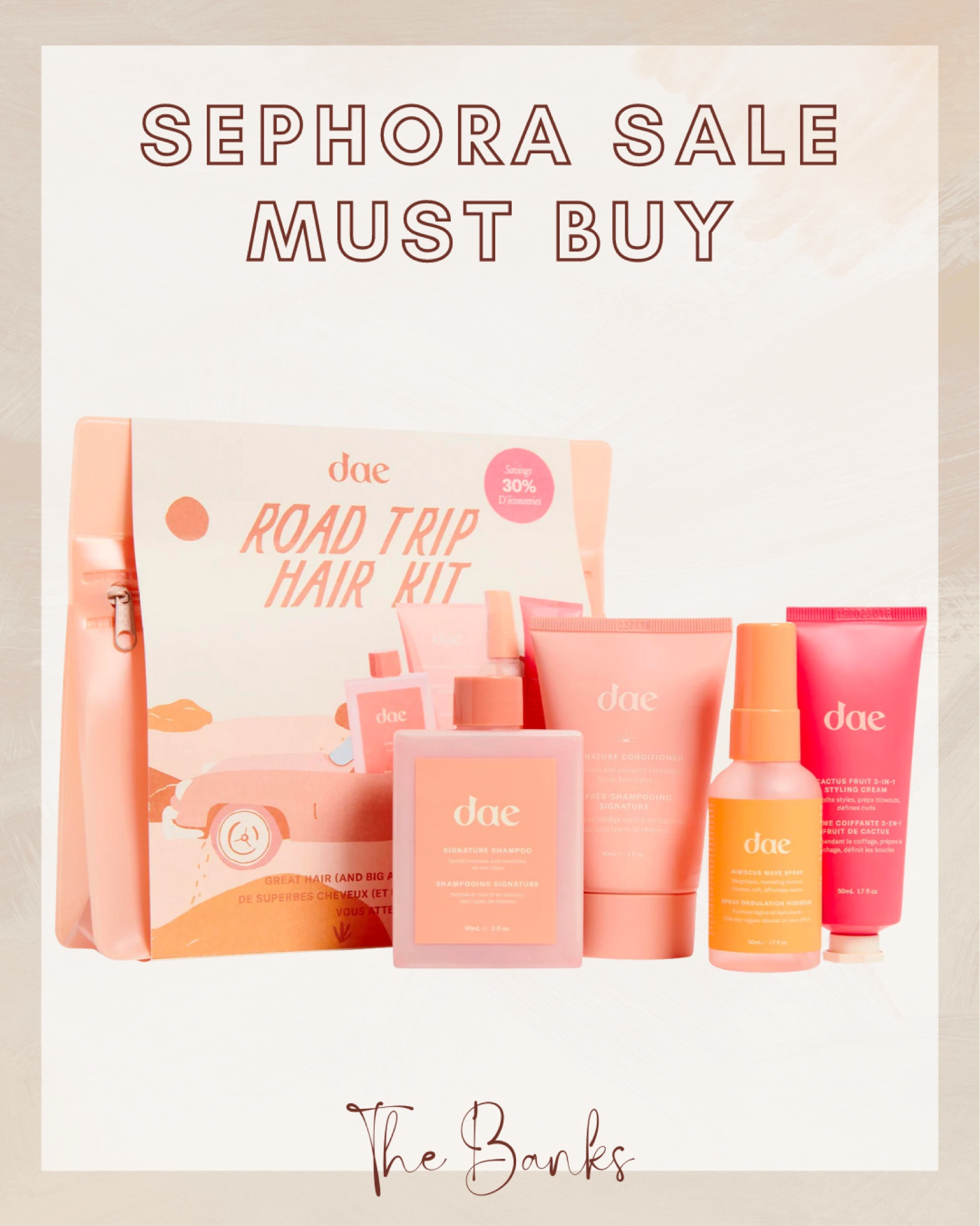Get ready to hit the road in style with the Dae Road Trip Mini Hair Set, now on sale at Sephora! This must-have set includes all your haircare essentials, in a convenient travel size. Don't miss out on this deal - shop now and make your next road trip a fabulous one.

#SephoraSale #DaeHaircare #RoadTripEssentials #HaircareOnTheGo #TravelSize #HairGoals #BeautyMustHaves #HaircareDeals #LimitedTimeOffer #ShopNow



#LTKbeauty #LTKsalealert #LTKBeautySale