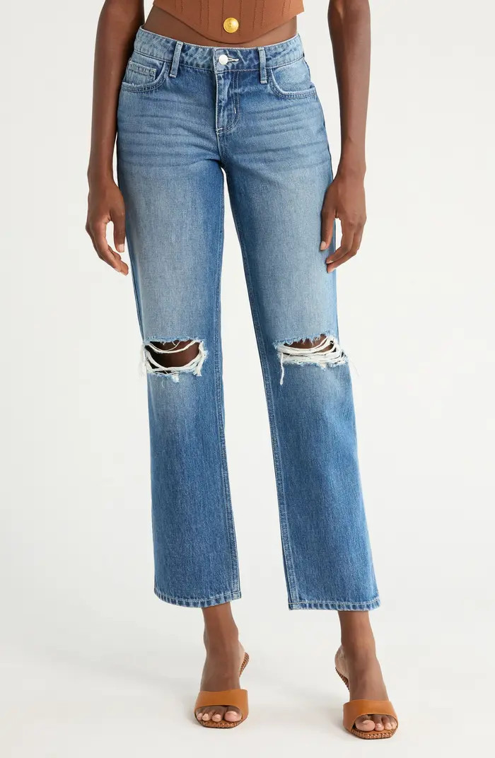 L'AGENCE Nevia Low Rise Slouch Straight Leg Jeans | Nordstrom | Nordstrom