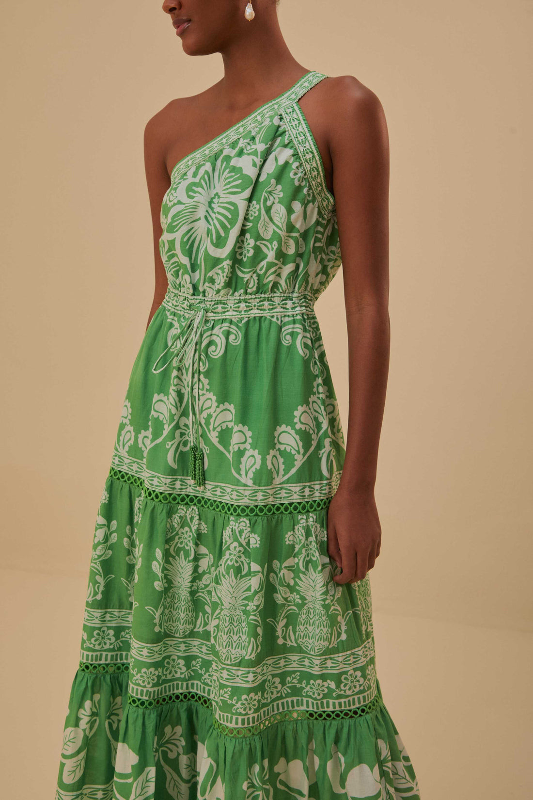 Green Sweet Garden Maxi Dress | FarmRio (US)