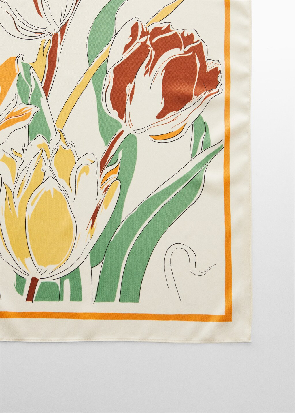 Floral printed scarf - Woman | MANGO USA | MANGO (US)