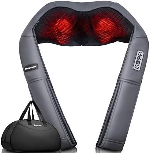 Shiatsu Massager for Neck and Back with Heat, Phansra Shoulder Massager, Deep Tissue 3D Kneading ... | Amazon (US)