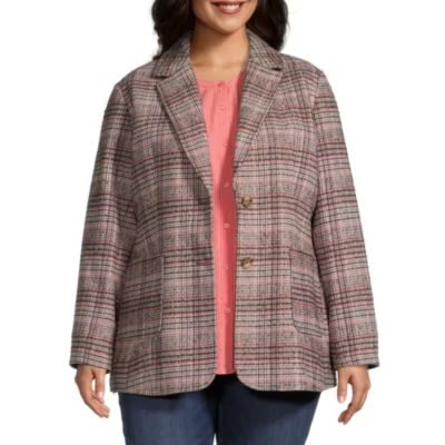 St. John's Bay Womens Regular Fit Blazer-Plus | JCPenney