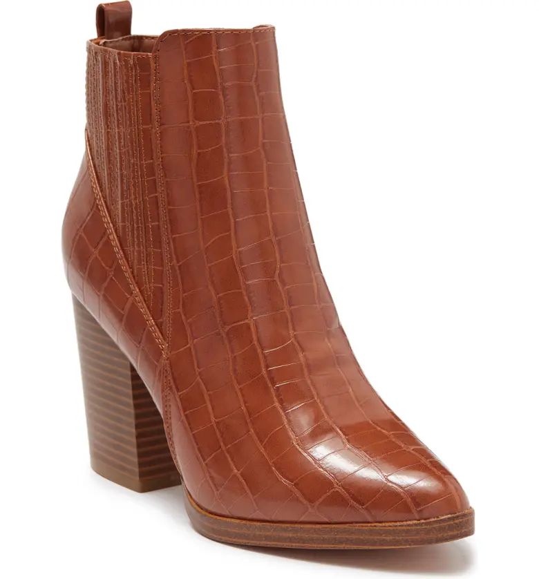 Jade Leather Block Heel Bootie | Nordstrom Rack