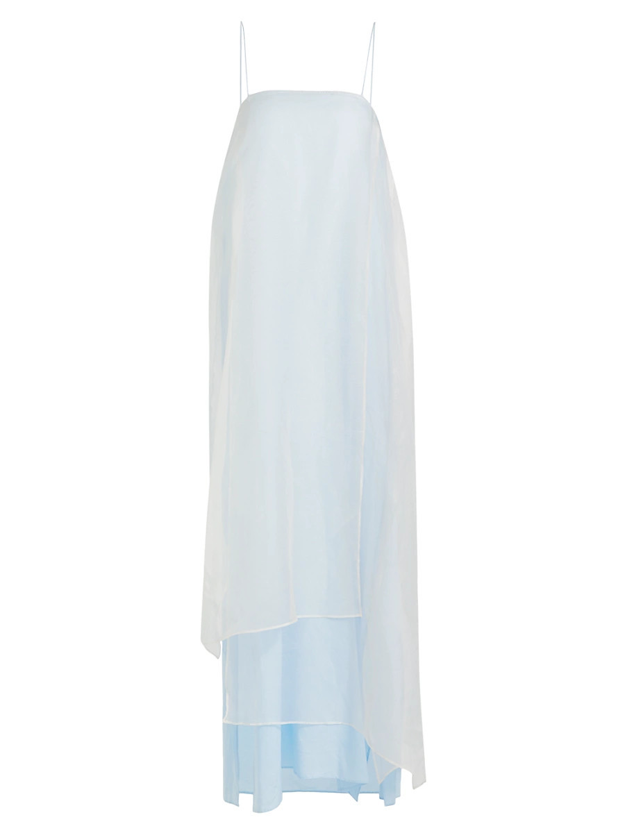 Women's This Time Sheer Slip Maxi Dress - Sky Blue - Size Medium | Saks Fifth Avenue