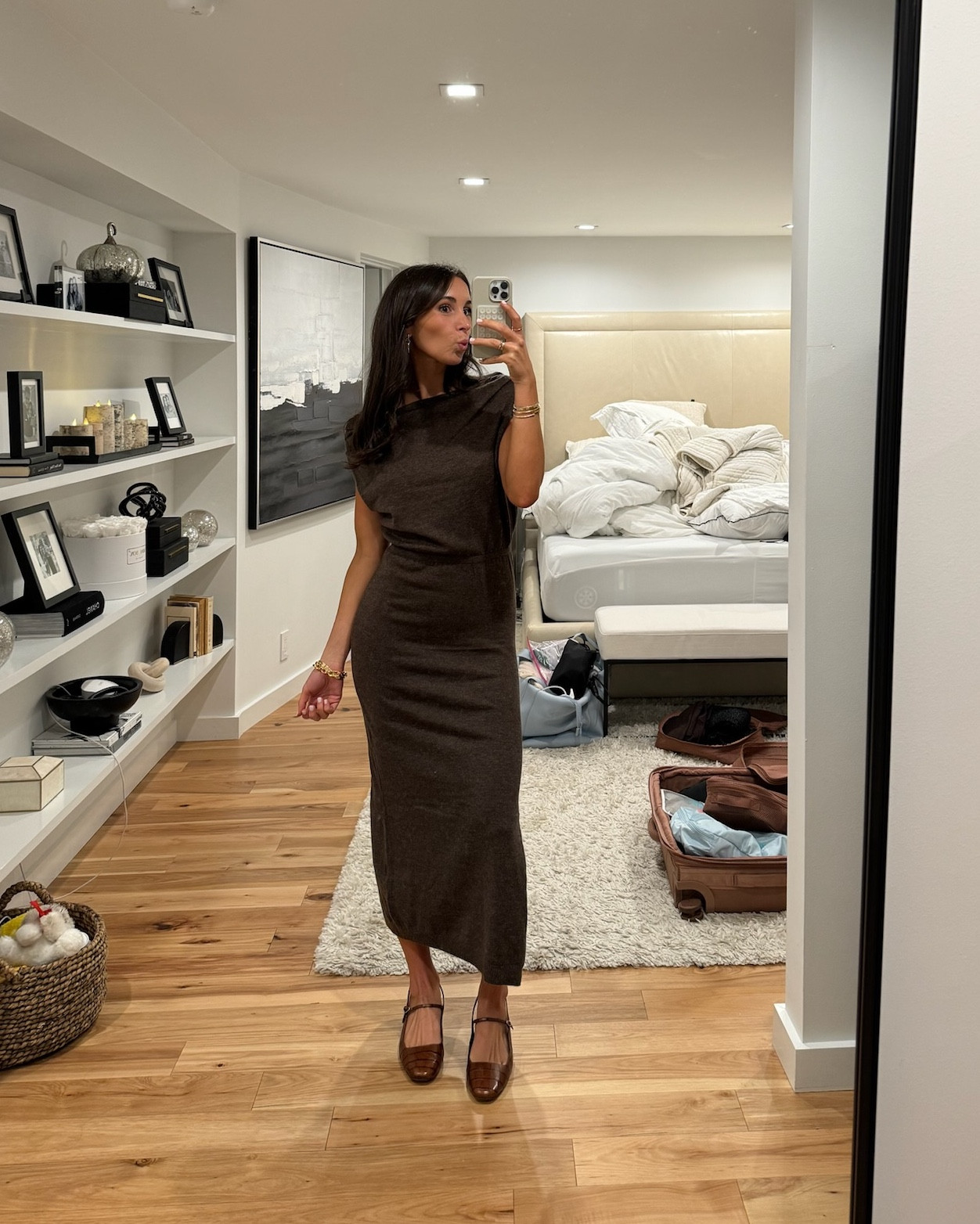 I just can’t get enough of brown these days 