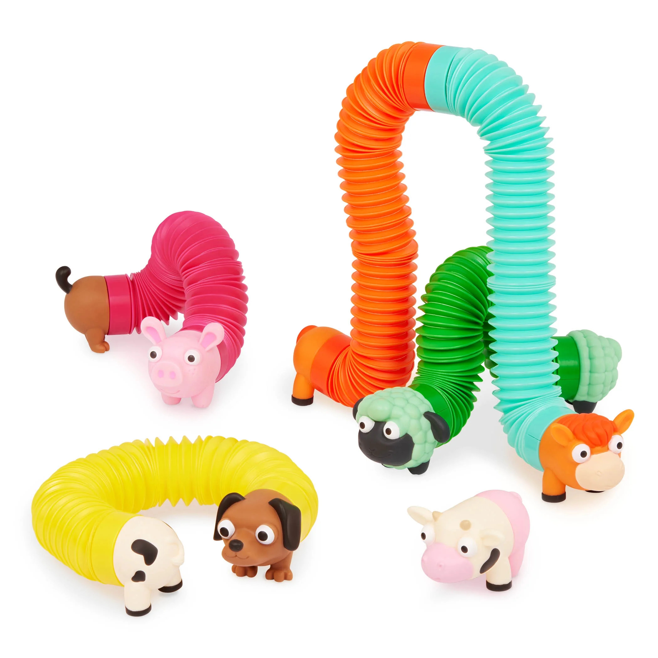 Battat Li'l Barn Buddies 5 Sensory Farm Animal Tubes, Toddler and Preschool Toys | Walmart (US)