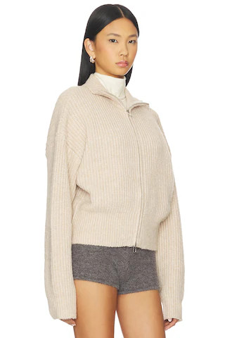 SNDYS Haze Zip Sweater in Oat from Revolve.com | Revolve Clothing (Global)