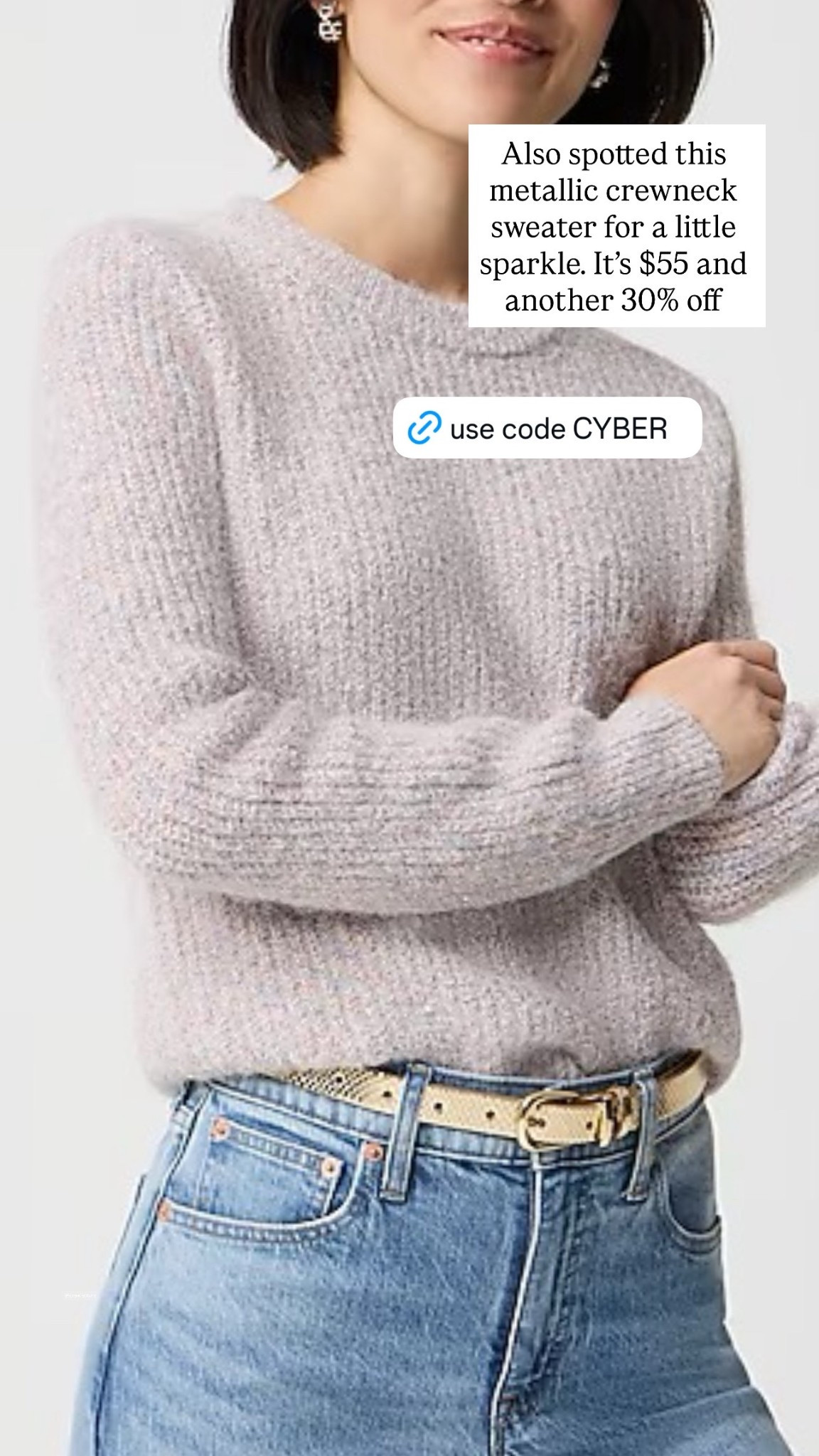 Holiday sweater, winter sweater, sparkle, metallic, dressy everyday outfit 

#LTKSeasonal #LTKFindsUnder50 #LTKHoliday