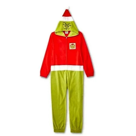 The Grinch Boy s Girl s Christmas Holiday Fleece Hooded Pajama Sleeper (Small 6/7) | Walmart (US)