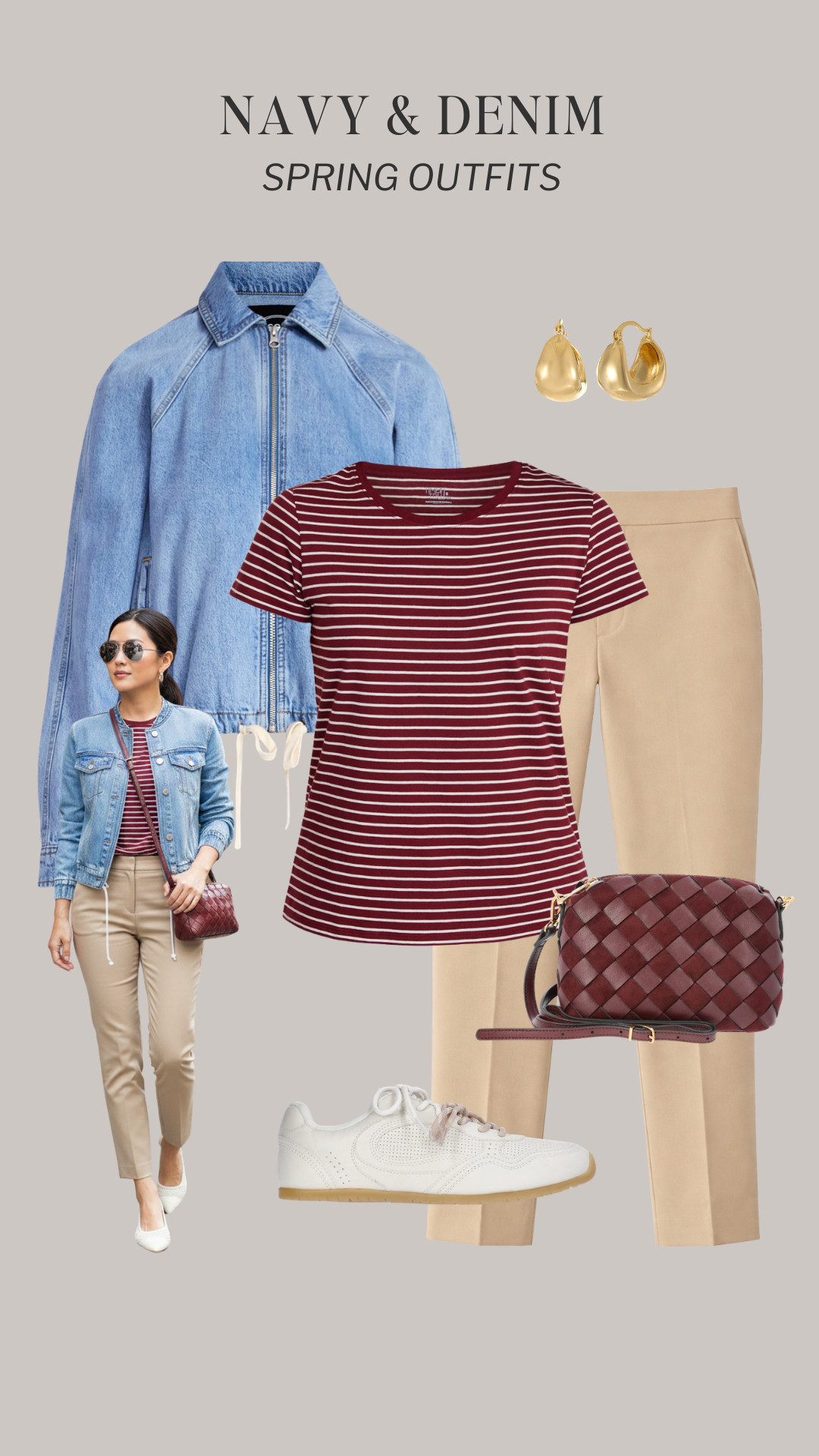 Navy and Denim Spring Outfits 🎉 New spring arrivals at @walmart styled in outfits featuring navy and denim 🌸

how to style, outfit ideas, elevated outfit, wardrobe essentials, mary jane flats, barrel jeans, striped tee, jacket, sweater, dress, cardigan, pumps, chambray, wide leg jeans, loafers, denim jacket, pants, casual sneakers

 @walmartstyle #everydaystyle #walmartfinds #walmartfashionfinds #timeandtru #walmartsweater
 

 #LTKootd #LTKmomlife