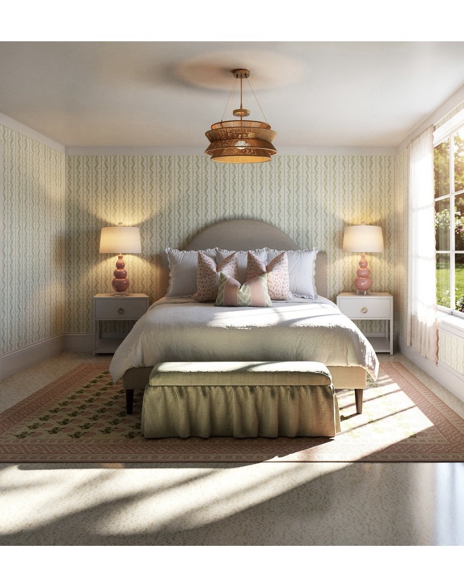 A gorgeous pink and green primary bedroom design! 

#LTKSaleAlert #LTKHome #LTKdayinmylife