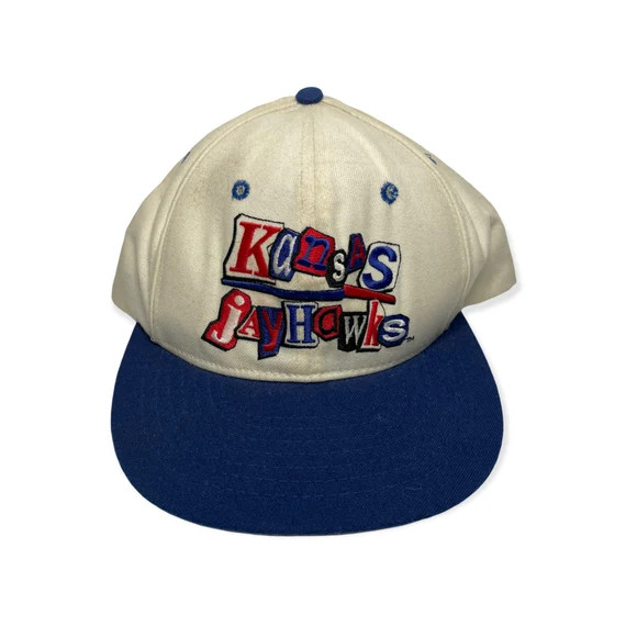 VTG 90s Kansas Jayhawks NCAA Spell Out Ransom Blue White | Etsy | Etsy (US)
