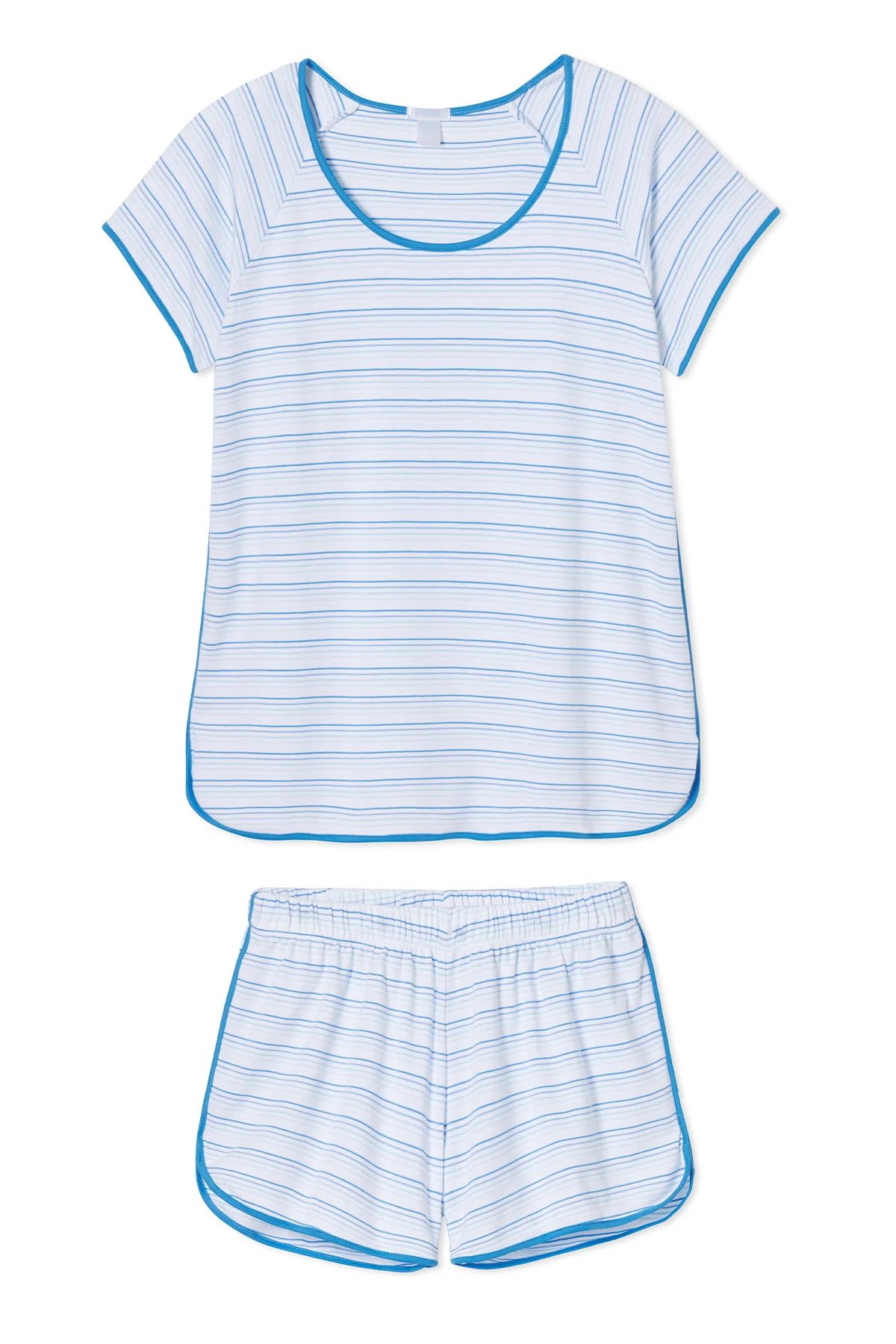 Pima Shorts Set in Ocean Ombre | LAKE Pajamas