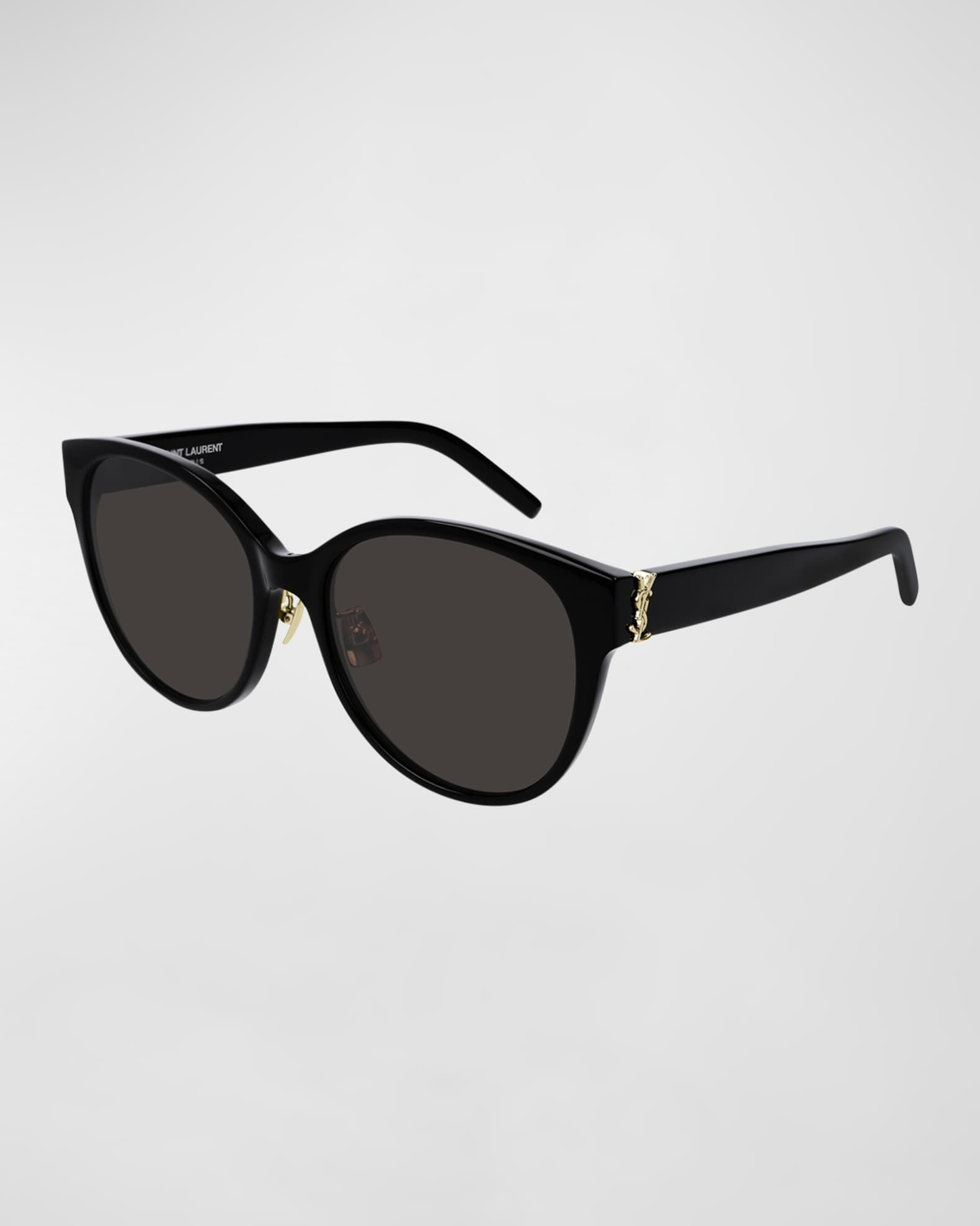 SL M39 Rounded Acetate Sunglasses | Neiman Marcus