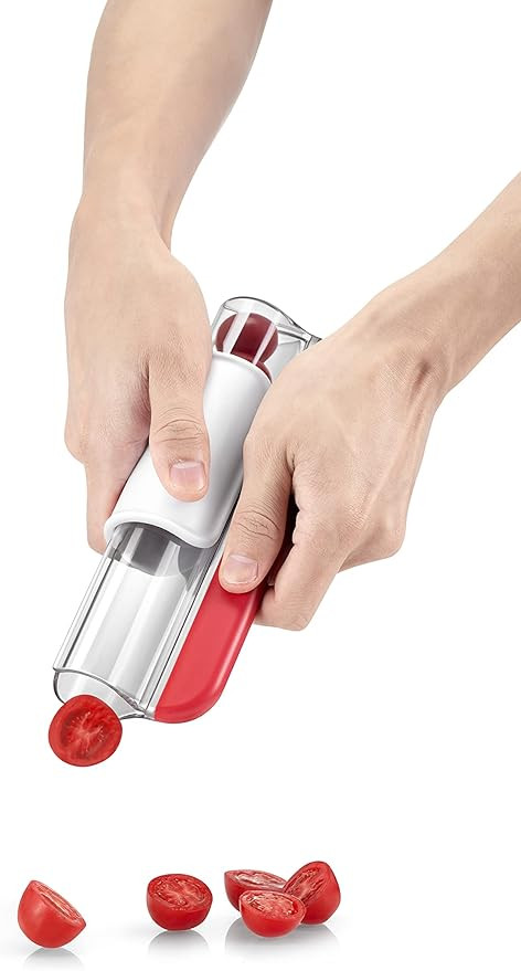 SUNLFPROD Cherry Tomato Slicer Grape Slicer Grape Cutter Cherry Tomato Cutter Kitchen Gadget Frui... | Amazon (US)