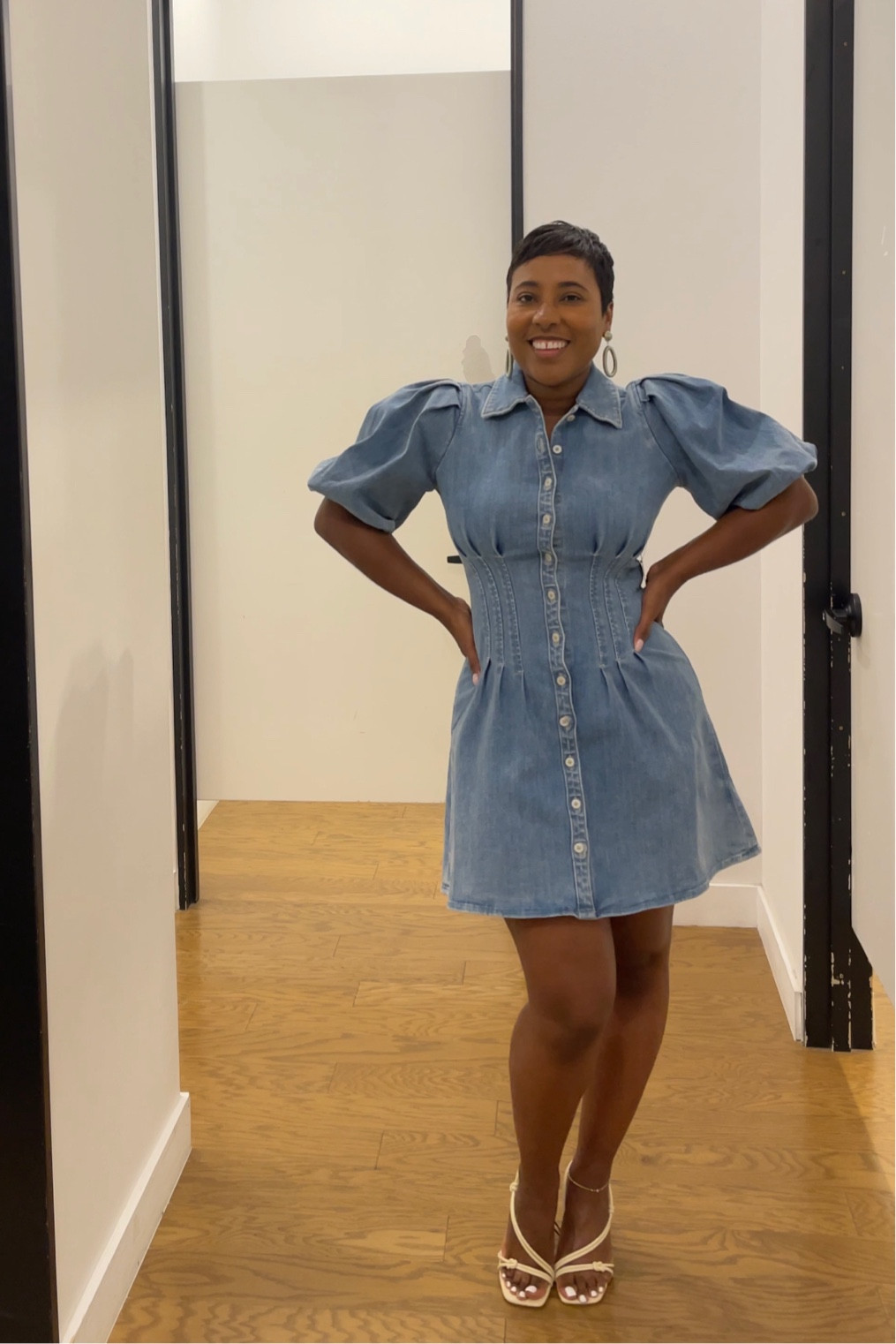 Puff sleeve denim dress

Denim mini dress
Summer dress 
Fourth of July dress 
Country concert dress

#LTKFind #LTKsalealert #LTKSeasonal