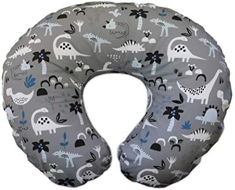 Boppy Original Nursing Pillow and Positioner, Gray Dinosaurs, Cotton Blend Fabric with Allover Fa... | Amazon (US)