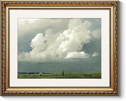 ARPEOTCY Vintage Gold Framed Pictures Wall Art, Nature Storm Clouds Paintings, Canvas Prints Artw... | Amazon (US)