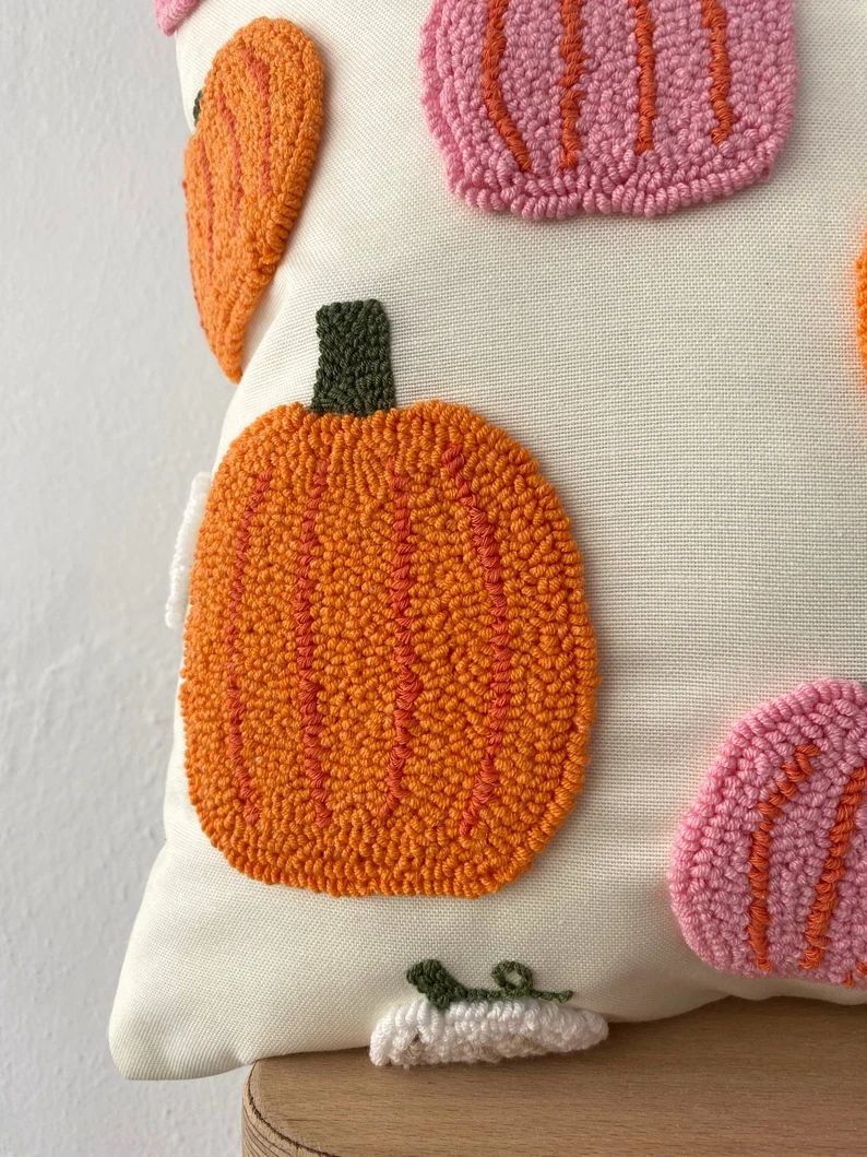 Galia Tasarim Handmade Pillow Cover Halloween Pumpkin - Etsy Canada | Etsy (CAD)